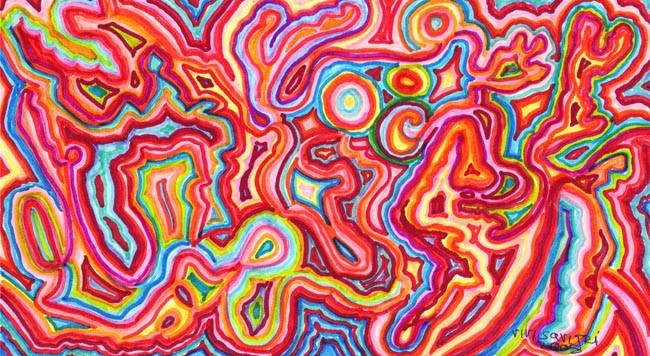 Vivi Savitri's Color Pen (Stabilo Point 88) Painting 1